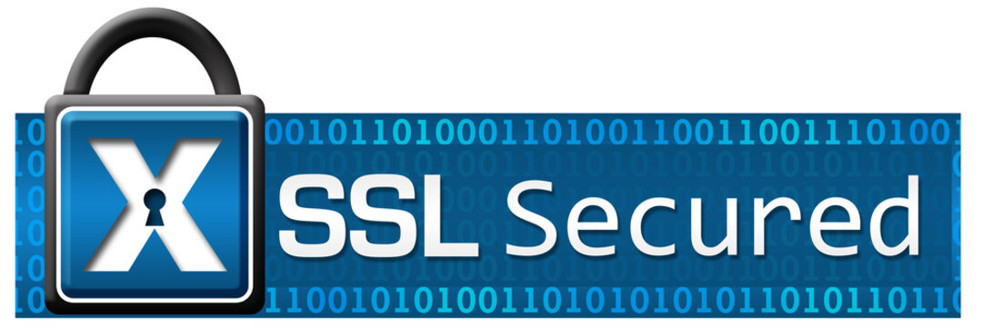 SSL Secured Lock Binary Horizontal 
