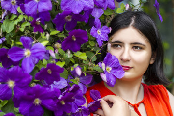 the girl in the flowers