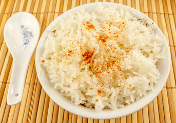  bol de riz blanc aux épices