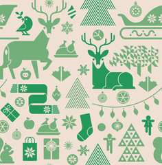 Seamless Christmas pattern