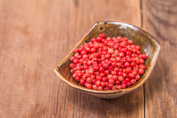 Red pepper, peppercorns