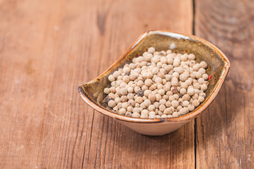 White pepper, peppercorns