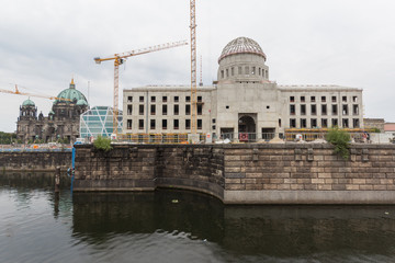 berlin city castle / palace construction site 