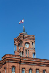 red town hall berlin, germany