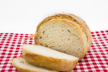 Sliced of round bread