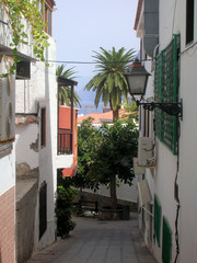 Street in Los Gigantes,Tenerife,Canary Islands