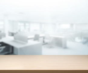 Table Top And Blur Office Background