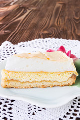 Slice of cheesecake 