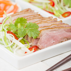 Tea Smoked Duck - Vietnamese style green tea smoked duck breast.
