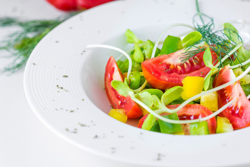 Fresh spring salad.