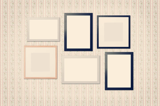 patterned paper with different frames