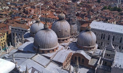 Kopuły Bazyliki św. Marka w Wenecji - obrazy, fototapety, plakaty