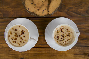 Two cups of coffee