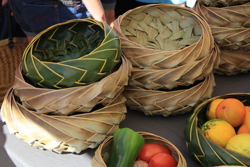 panier en palme