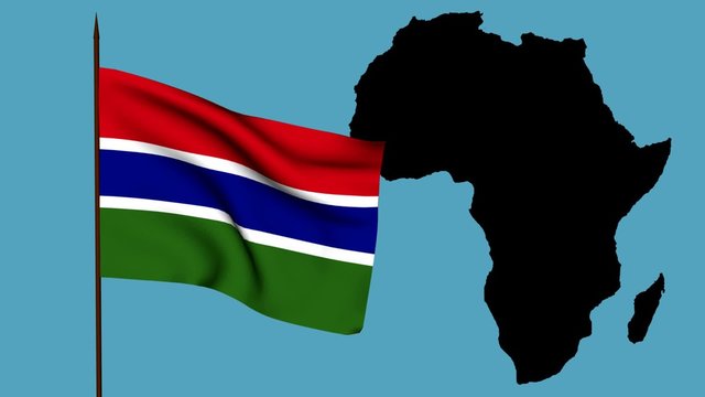 Africa  bandiera del Gambia