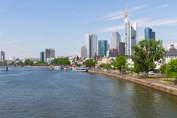 Obraz premium Business District in Frankfurt 