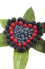 berries, blueberries, blackberries, raspberries