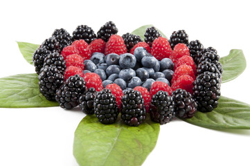 berries, blueberries, blackberries, raspberries