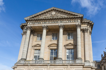 Fototapeta na wymiar Facade of Palace Versailles near Paris, France