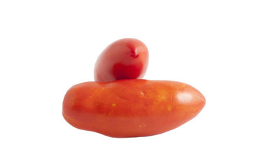 red tomatoes with basil and parsley