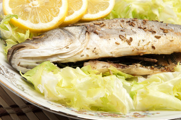 Roasted Sea Bass