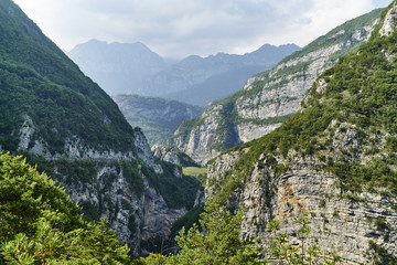 mountains with clouds in the sky