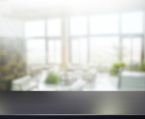 Table Top And Blur Office Background