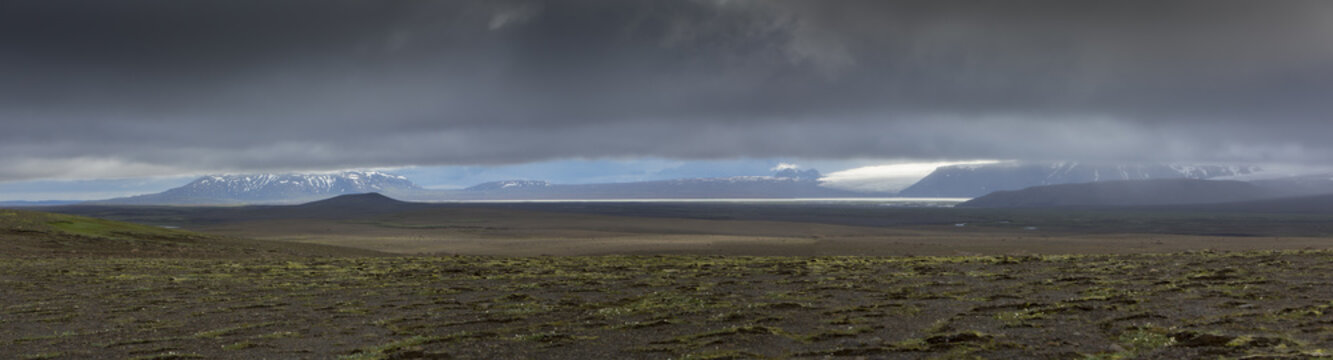 Fototapeta Panorama, Iceland, Langjokull