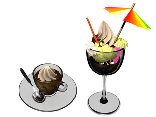 coppa gelato in vetro