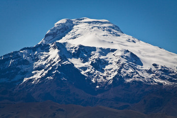Fototapeta na wymiar Beautiful view of Cayambe volcano in Ecuador