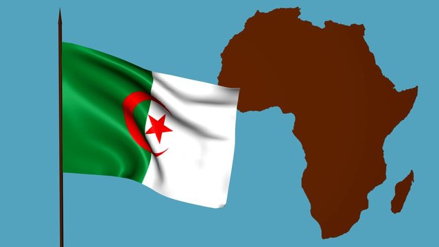 Bandiera dell'Africa Algeria