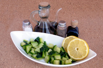Zucchine lessate con limone