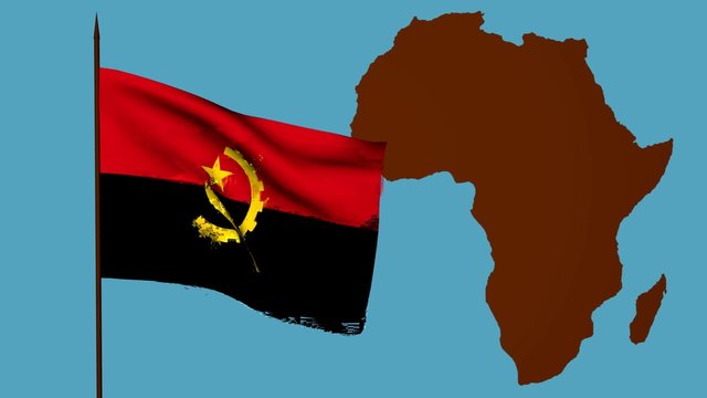 Africa  bandiera dell'Angola