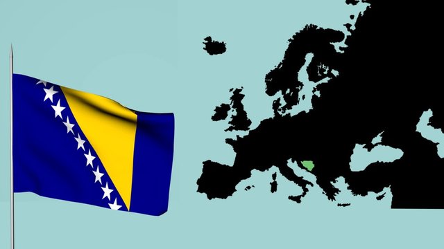 Bandiera della Bosnia Europa