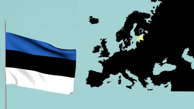 Bandiera Europa Estonia