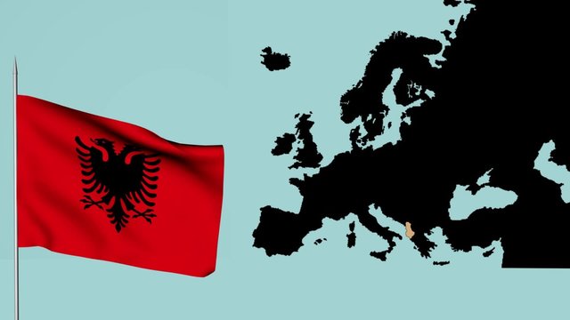 bandiera europa albania