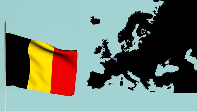 Europa bandiera del Belgio
