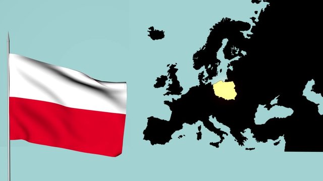 Bandiera della polonia