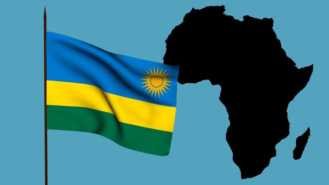 Africa  bandiera del ruanda