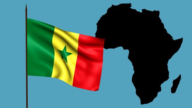 Africa  bandiera del Senegal