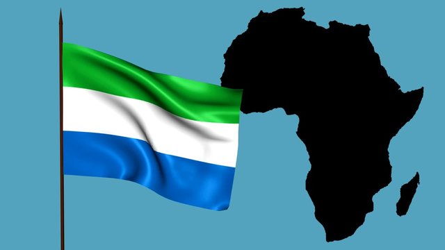 Africa  bandiera del Sierra leone