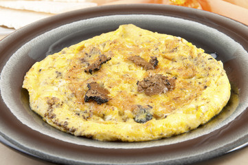 omelette with truffles shaft