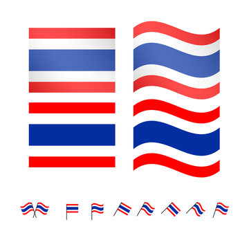 Thailand Flags EPS 10