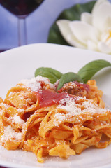 Pasta with meat sauce