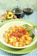 Potato gnocchi with flour aproteica