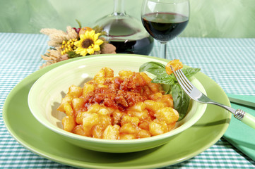 Potato gnocchi with flour aproteica