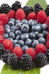 berries, blueberries, blackberries, raspberries