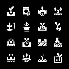 Set icons of seed and seedling