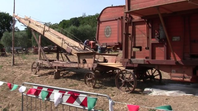 thresher for the wheat