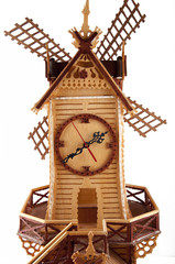 old mill made ​​of wood with the saw